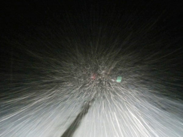 Force of Nature: Night driving into a pelting snowstorm Weather Stories