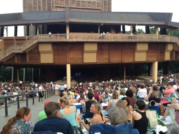 Hard to see the stage from the back of the lawn seats.