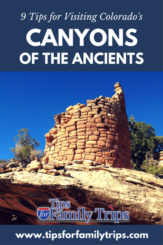 Tips for visiting Canyons of the Ancients National Monument in southwestern Colorado | tipsforfamilytrips.com | Mesa Verde National Park | Cortez | summer vacation ideas | archaeology | Anasazi ruins | Ancient Puebloans | family travel