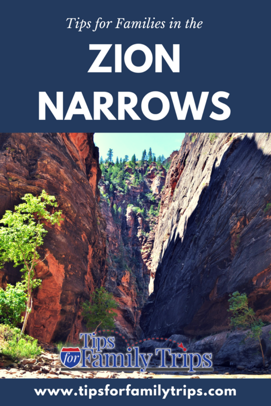 Tips for hiking the Zion Narrows with kids | tipsforfamilytrips.com | Zion National Park | Utah | summer vacation | Southwest | family vacation | travel