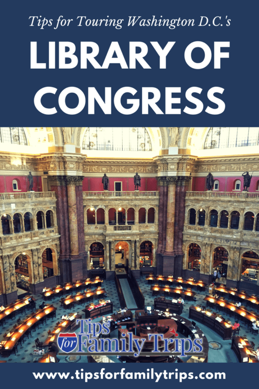 5 tips for visiting the Library of Congress in Washington D.C. with kids. This HAS to be the most beautiful building in Washington D.C.! It's a great addition to any D.C. itinerary. | tipsforfamilytrips.com | summer vacation | spring break | family travel