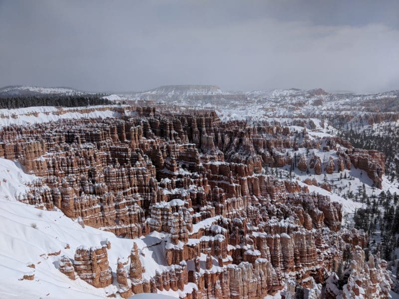 Inspiration Point - Bryce Canyon in winter