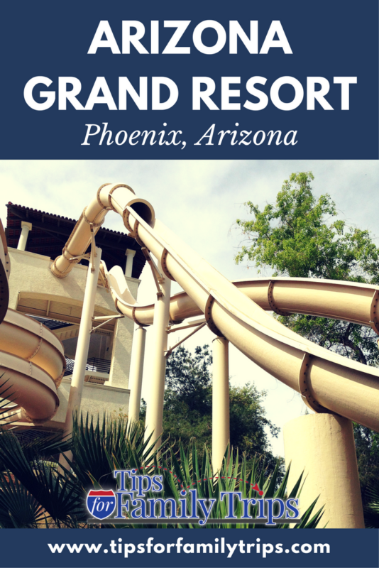 Our family-tested review of the Arizona Grand Resort and Spa in Phoenix, Arizona. This resort has an on-site water park! | tipsforfamilytrips.com | Phoenix hotels for families | winter vacation ideas | spring break | family vacation ideas | travel