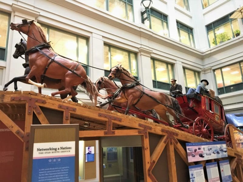 Tips for visiting the National Postal Museum in Washington D.C. It's the best kept secret in the city - fun for families. | tipsforfamilytrips.com | things to do in Washington D.C. | free | Smithsonian