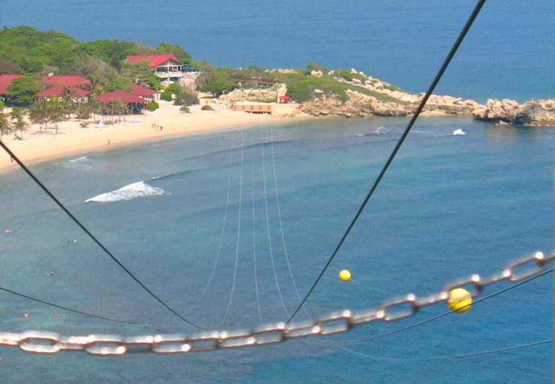 Tips for taking your first zip line excursion on your family cruise | worlds longest zip line over water | tipsforfamilytrips.com | Royal Caribbean Cruise | Labadee | cruise | travel | Dragons Breath Flight