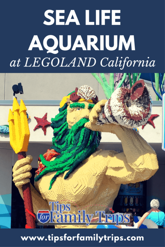 SEA LIFE Aquarium is a popular add-on to LEGOLAND California tickets. It's part of the park. Is it a good choice for your family? Find out what to expect in this post. | tipsforfamilytrips.com | Carlsbad, California | LEGOLAND California tips