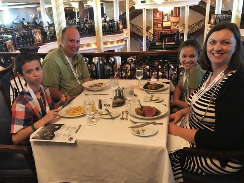 Everything you need to know about cruise ship dining. You have so many options! Find out what to expect and pick the best for your family | tipsforfamilytrips.com | cruise food | cruise tips | Royal Caribbean #ad | family vacation | cruise advice