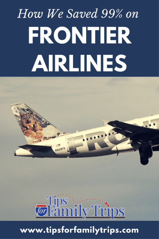 How to find Frontier Airlines deals. We saved 99% on a cross-country flight to Orlando! | tipsforfamilytrips.com | family travel | travel deals