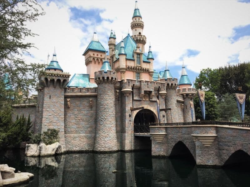 Castle at Disneyland - Disneyland on a budget