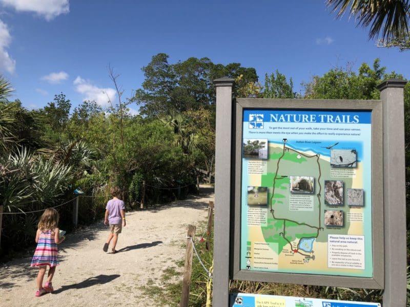 Kids on trail near Hutchinson Shores Resort in Florida