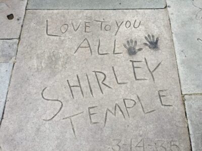 Things to do in Hollywood - Shirley Temple's hand prints at Chinese Theatre