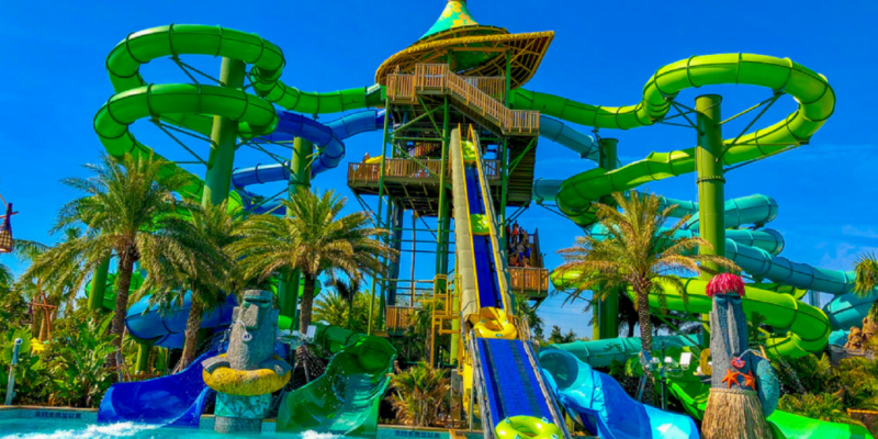 water slide at Volcano Bay - tips for visiting Volcano Bay with young kids