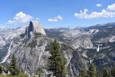 aerial view of Yosemite National Park