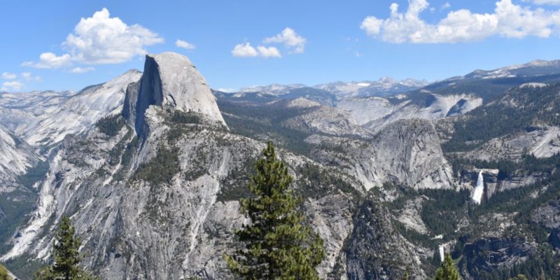 aerial view of Yosemite National Park