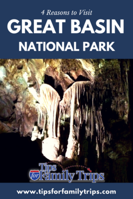 4 reasons to visit Great Basin National Park image with text and photo of Lehman Cave