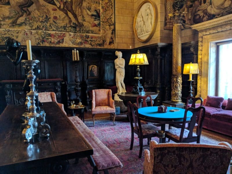 Assembly room in Hearst Castle in California