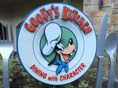 Entrance to Goofys Kitchen at Disneyland Hotel - Disneyland Character Dining