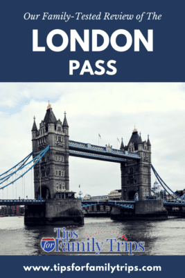 Text and image: The London Pass with image of Tower Bridge