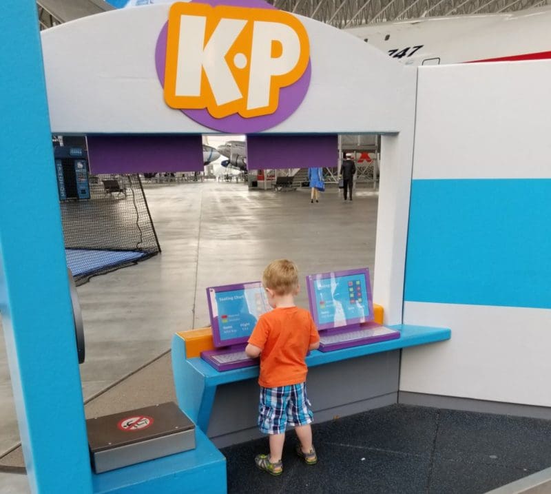kids play area at Museum of Flight - family activities in Seattle