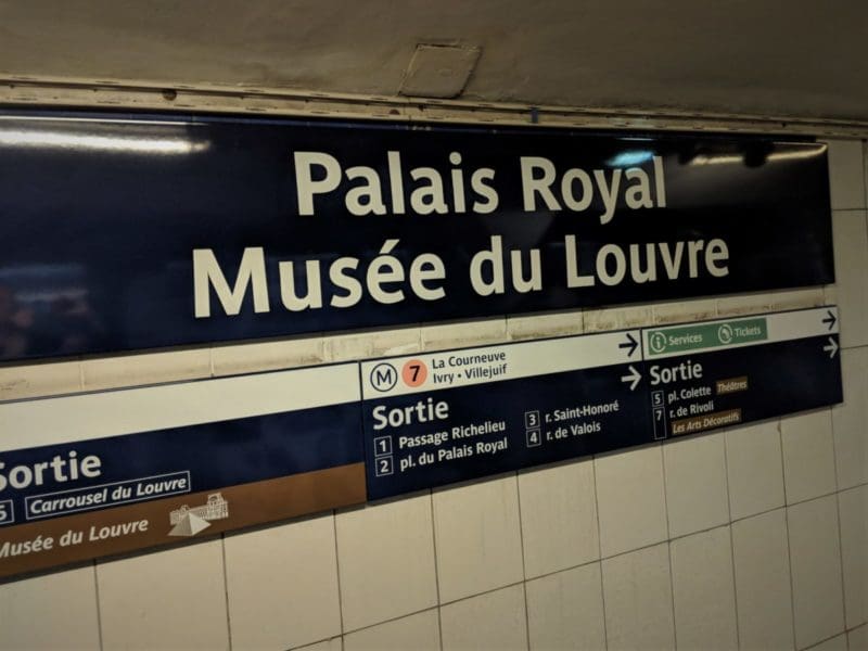 Metro station - public transportation in Paris
