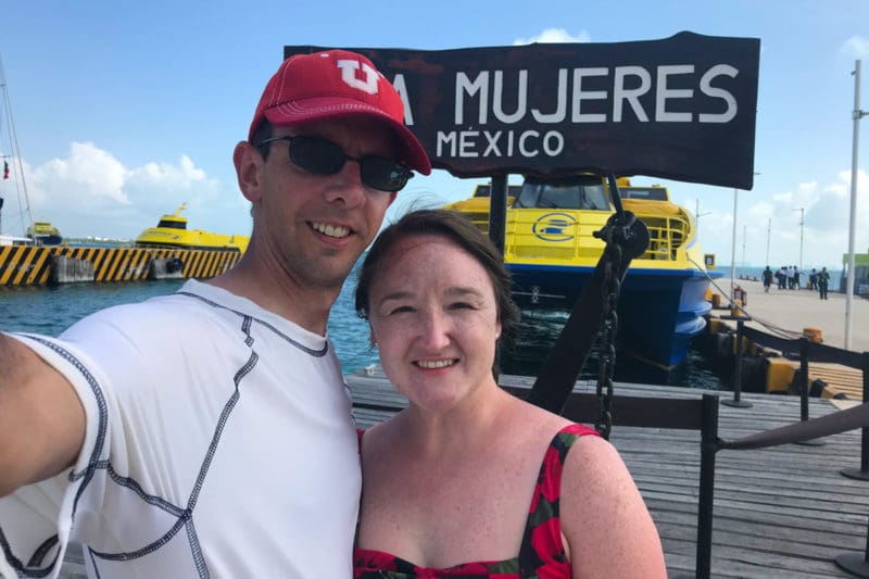 At the ferry dock at Isla Mujeres
