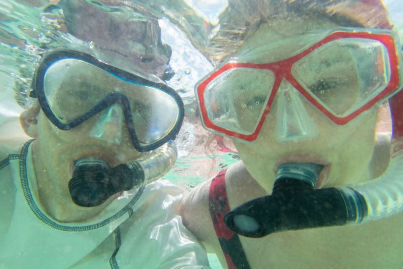 Snorkeling at Isla Mujeres near Cancun