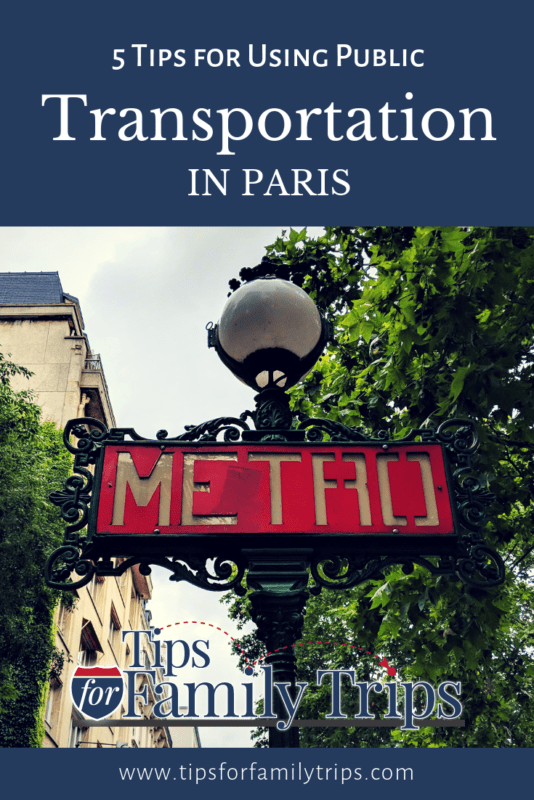 Public Transportation in Paris - Pinterest image