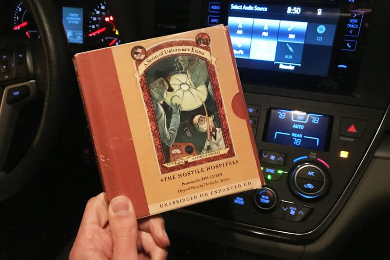 Series of Unfortunate Events audiobook family road trip Tips for family trips