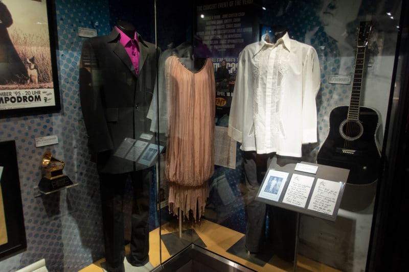 Outfits at the Johnny Cash Museum in Nashville