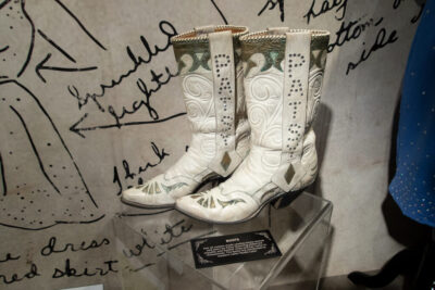 Cowgirl boots at the Patsy Cline Museum in Nashville