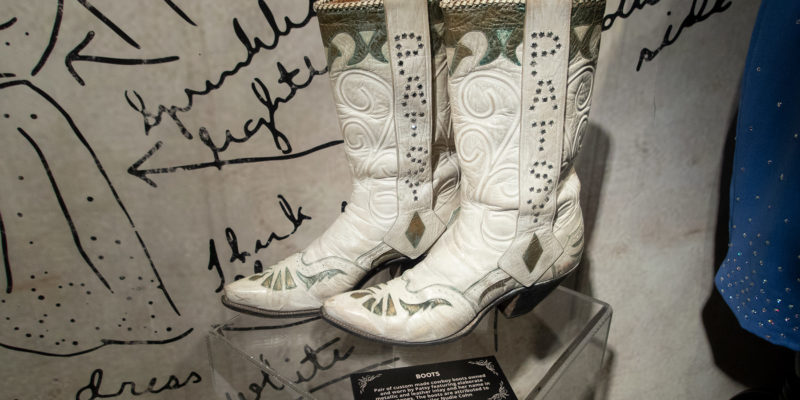 Cowgirl boots at the Patsy Cline Museum in Nashville