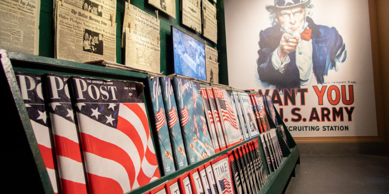 On the home front exhibit at the World War II Museum in New Orleans