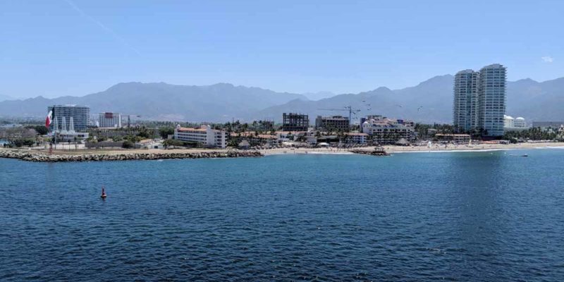 View of Puerto Vallarta from a cruise ship