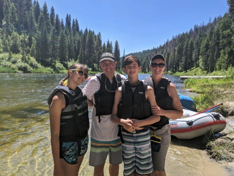 river rafting family Cascade, McCall, Idaho