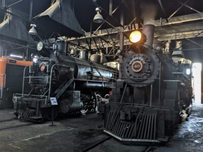 steam engines at Nevada Northern Railway in Ely, Nevada