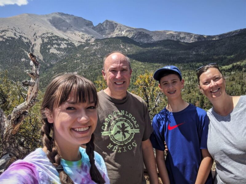 family at Great Basin National Park. Copyright Allison Laypath, Tips for Family Trips.